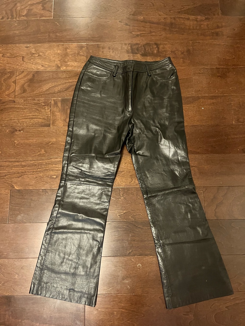 Danier Black Faux Leather Women’s Jeans - Straight Leg
